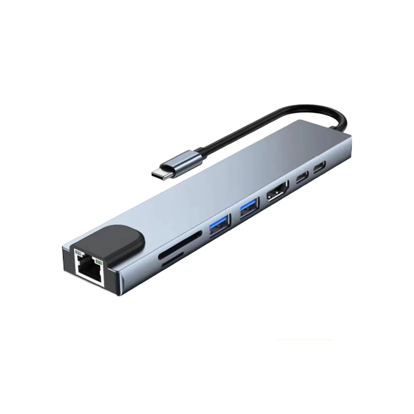 هاب تایپ سی هشت پورت میرااسکرین Type-C USB-C HUB MiraScreen