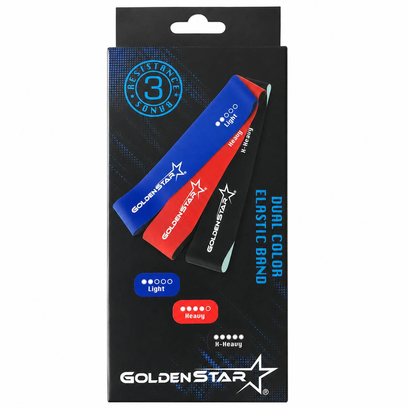 کش مینی لوپ گلدن استار Dual Color بسته 3 عددی